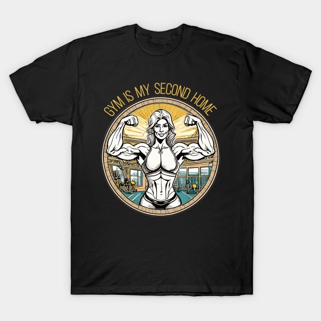 Gym is my second home T-Shirt by Kelimok